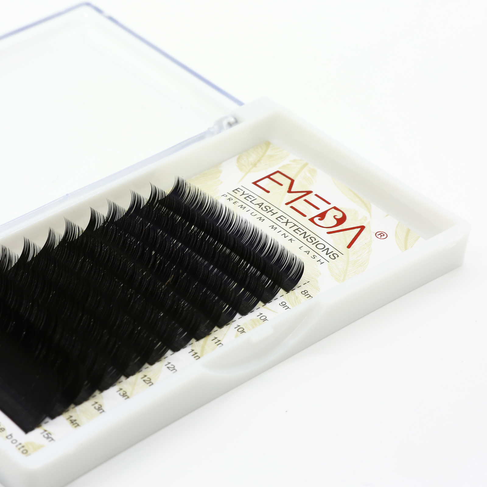 Individual lash Vendor Russian Individual Eyelashes with ODM/OEM Korea PBT Fiber/Silk Customize Private Logo and Package YY12